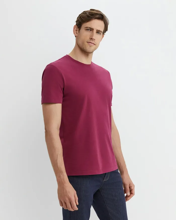 Men TShirts and Polos Sportscraft Supersoft Tee Mulberry