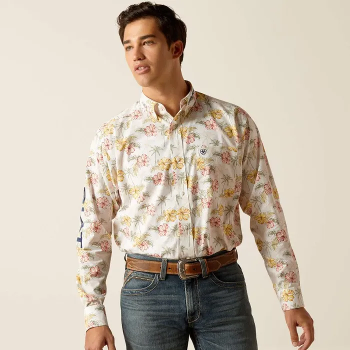 Men Team Charlie Classic Fit Shirt Gardenia Ariat Button Down Shirts