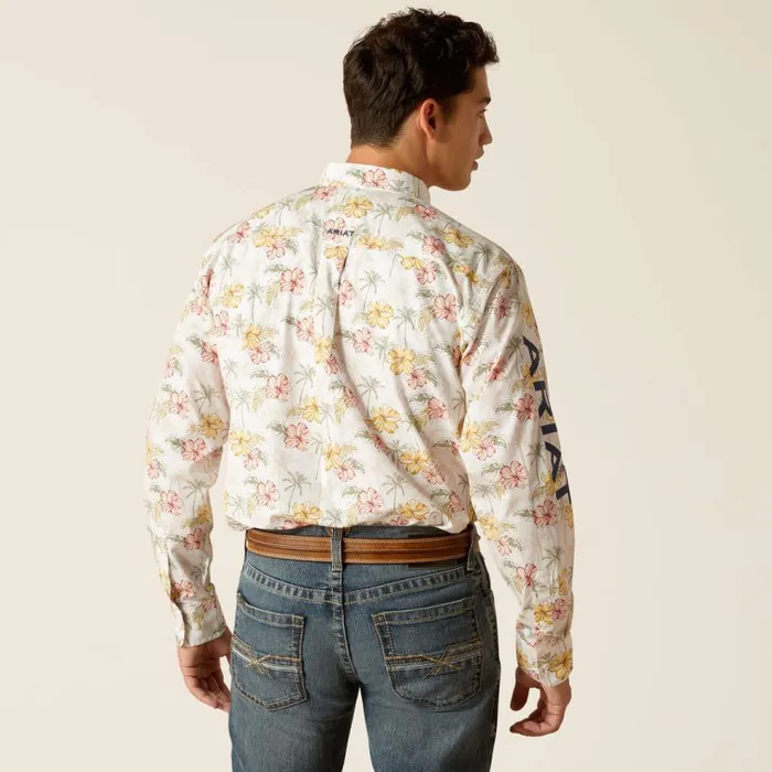 Men Team Charlie Classic Fit Shirt Gardenia Ariat Button Down Shirts