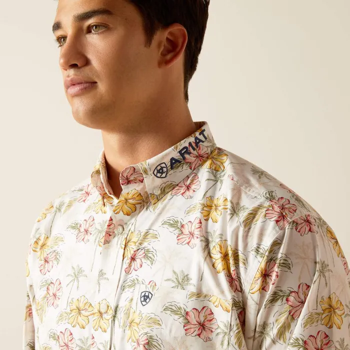 Men Team Charlie Classic Fit Shirt Gardenia Ariat Button Down Shirts