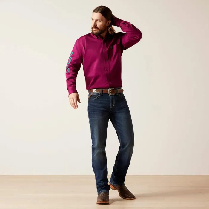 Men Team Logo Twill Classic Fit Shirt Bella Donna Ariat Button Down Shirts Men Team Logo Twill Classic Fit Shirt Bella Donna Ariat Button Down Shirts