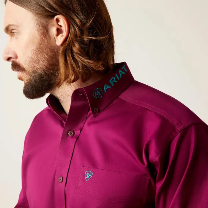 Men Team Logo Twill Classic Fit Shirt Bella Donna Ariat Button Down Shirts Men Team Logo Twill Classic Fit Shirt Bella Donna Ariat Button Down Shirts