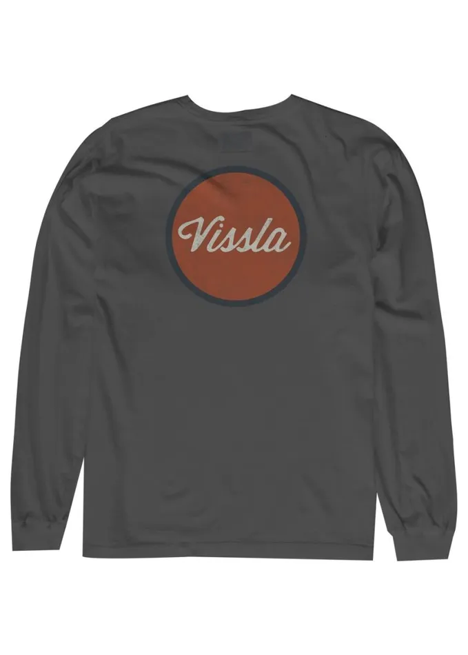 Men Tees Vissla Badge Boys Ls Tee Phantom