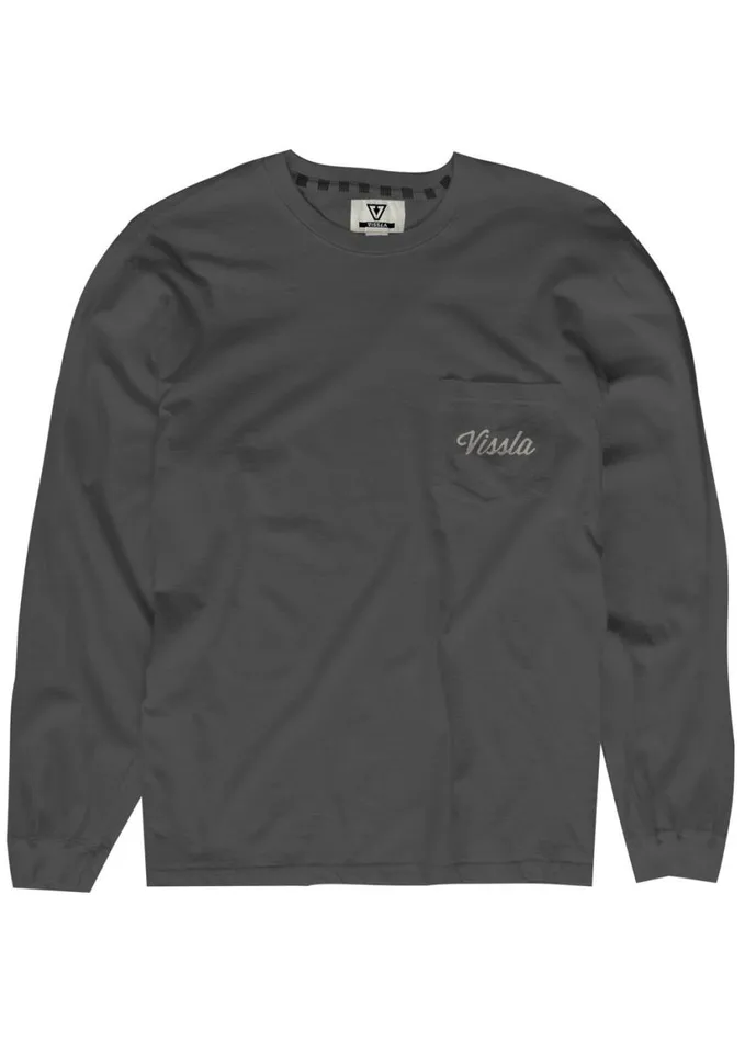 Men Tees Vissla Badge Boys Ls Tee Phantom