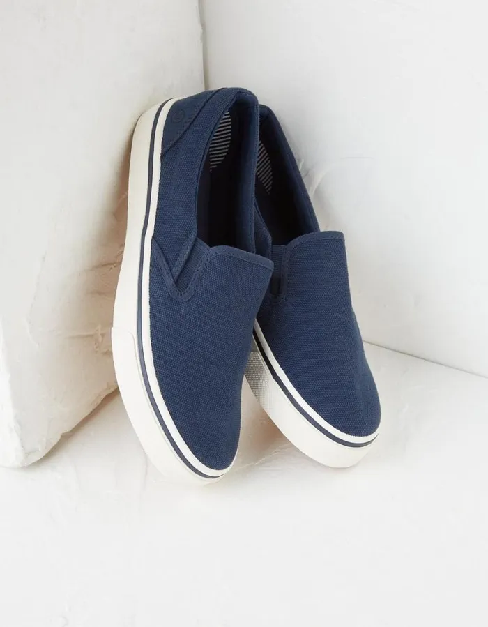 Men Trainers FatFace Ollie Slip On Trainers Navy