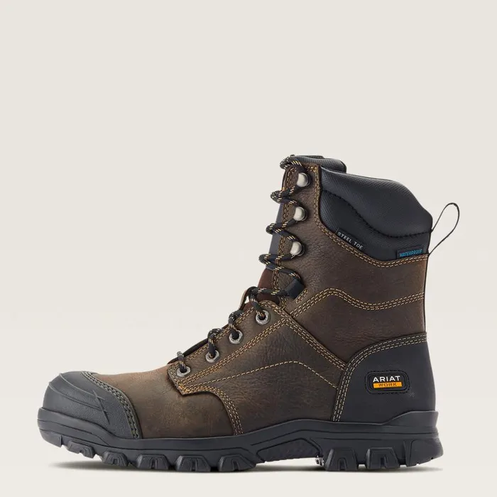 Men Treadfast 8034 Waterproof Steel Toe Work Boot Dark Brown Ariat Work Boots Men Treadfast 8034 Waterproof Steel Toe Work Boot Dark Brown Ariat Work Boots
