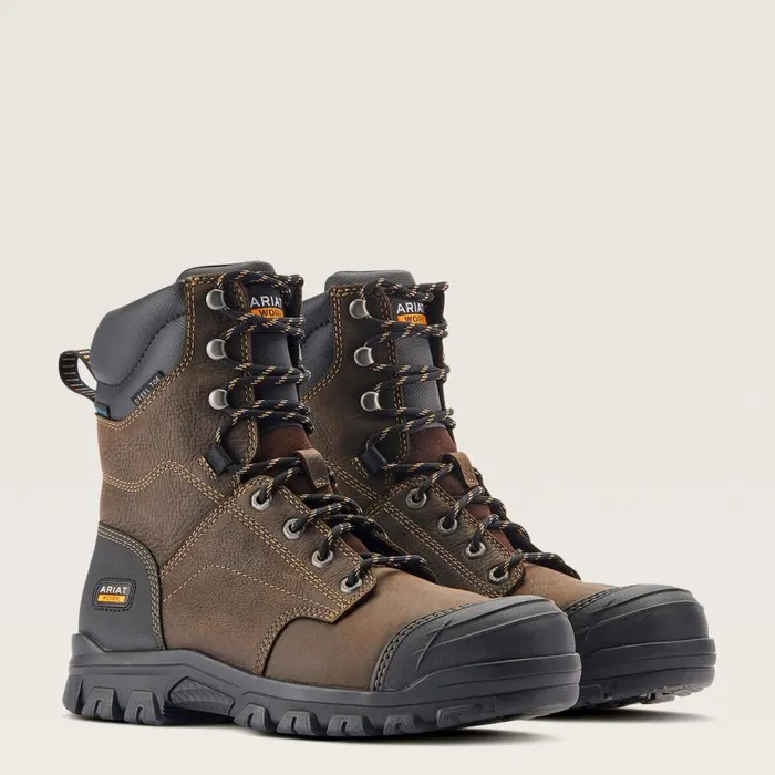 Men Treadfast 8034 Waterproof Steel Toe Work Boot Dark Brown Ariat Work Boots Men Treadfast 8034 Waterproof Steel Toe Work Boot Dark Brown Ariat Work Boots