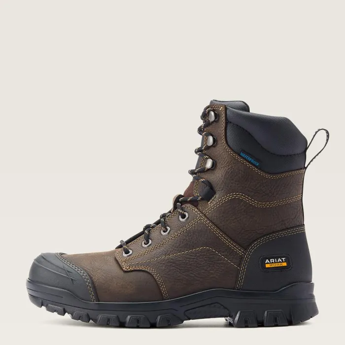 Men Treadfast 8034 Waterproof Work Boot Dark Brown Ariat Work Boots Men Treadfast 8034 Waterproof Work Boot Dark Brown Ariat Work Boots