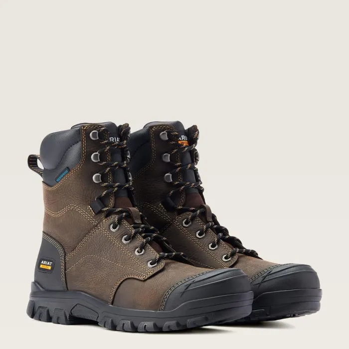 Men Treadfast 8034 Waterproof Work Boot Dark Brown Ariat Work Boots Men Treadfast 8034 Waterproof Work Boot Dark Brown Ariat Work Boots