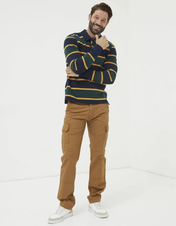 Men Trousers and Chinos FatFace Corby Ripstop Cargo Trousers Tan