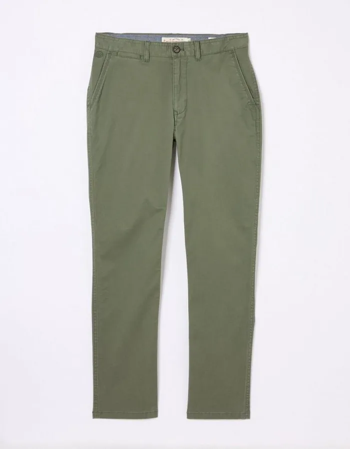 Men Trousers and Chinos FatFace Heyshott Slim Chinos Khaki Green