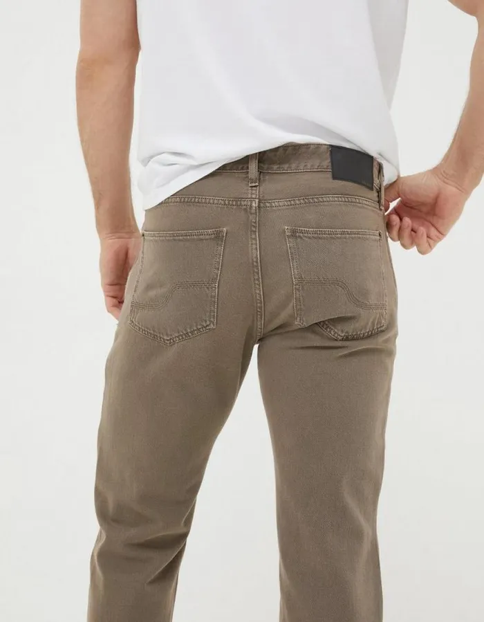 Men Trousers and Chinos FatFace Straight Fit Barton Jeans Light Brown