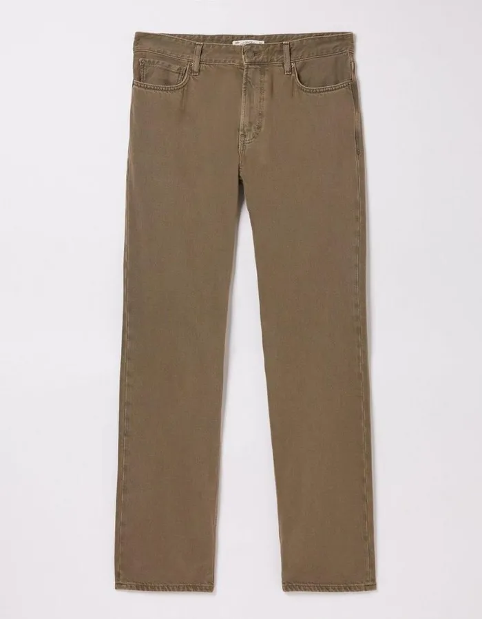 Men Trousers and Chinos FatFace Straight Fit Barton Jeans Light Brown