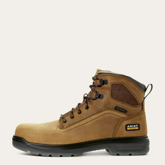Men Turbo 6034 Waterproof Work Boot Aged Bark Ariat Work Boots