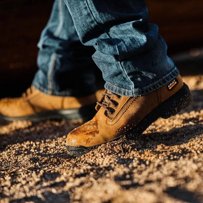 Men Turbo 6034 Waterproof Work Boot Aged Bark Ariat Work Boots