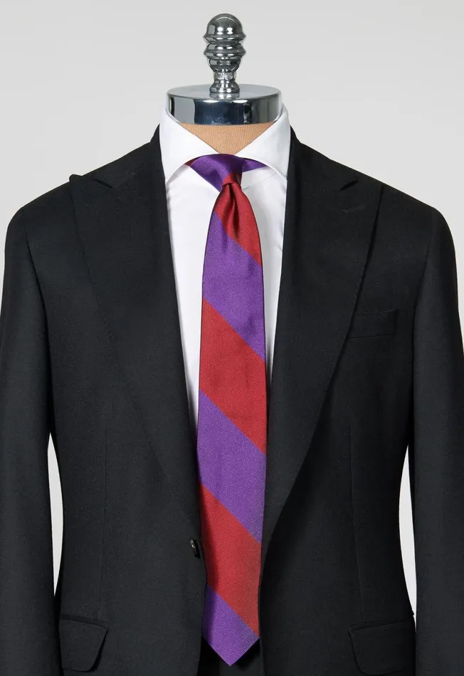 Men TwoTone Woven Silk Striped Tie Browngold Paul Stuart Ties Men TwoTone Woven Silk Striped Tie Browngold Paul Stuart Ties