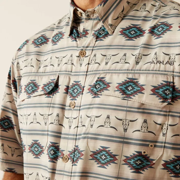 Men VentTEK Outbound Classic Fit Shirt French Oak Ariat Button Down Shirts Men VentTEK Outbound Classic Fit Shirt French Oak Ariat Button Down Shirts