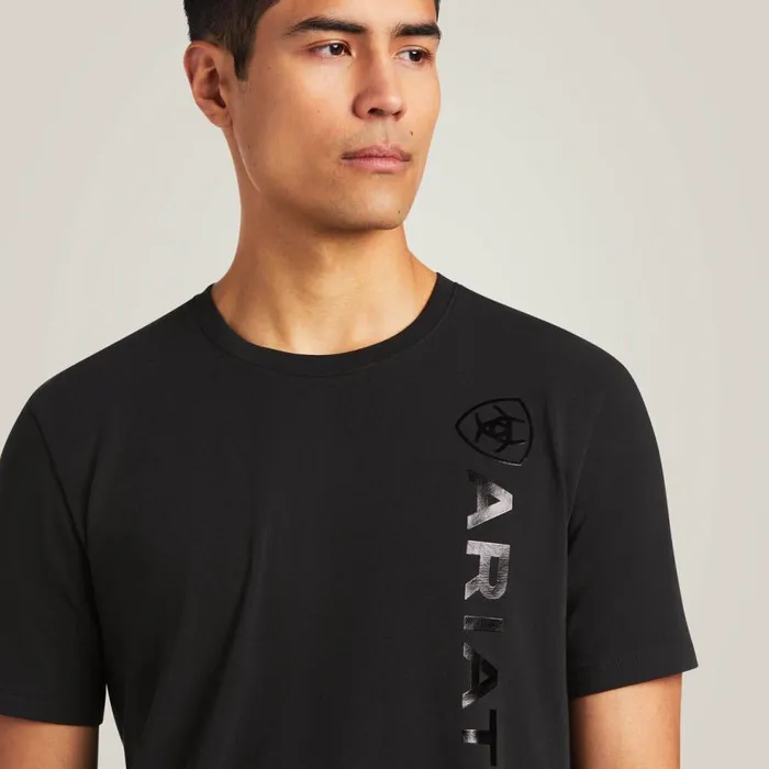 Men Vertical Logo TShirt Black Ariat TShirts and Polos Men Vertical Logo TShirt Black Ariat TShirts and Polos
