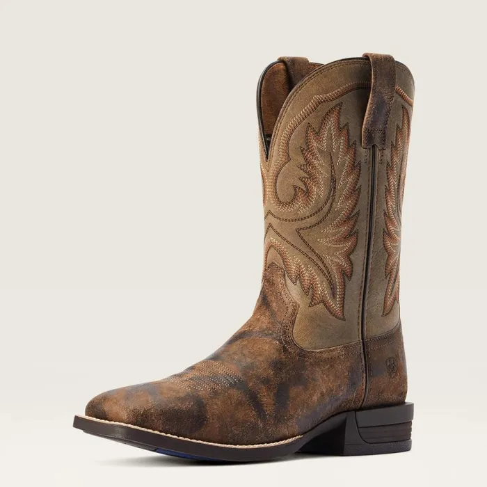 Men Wilder Western Boot Antique Grey Ariat Western Boots