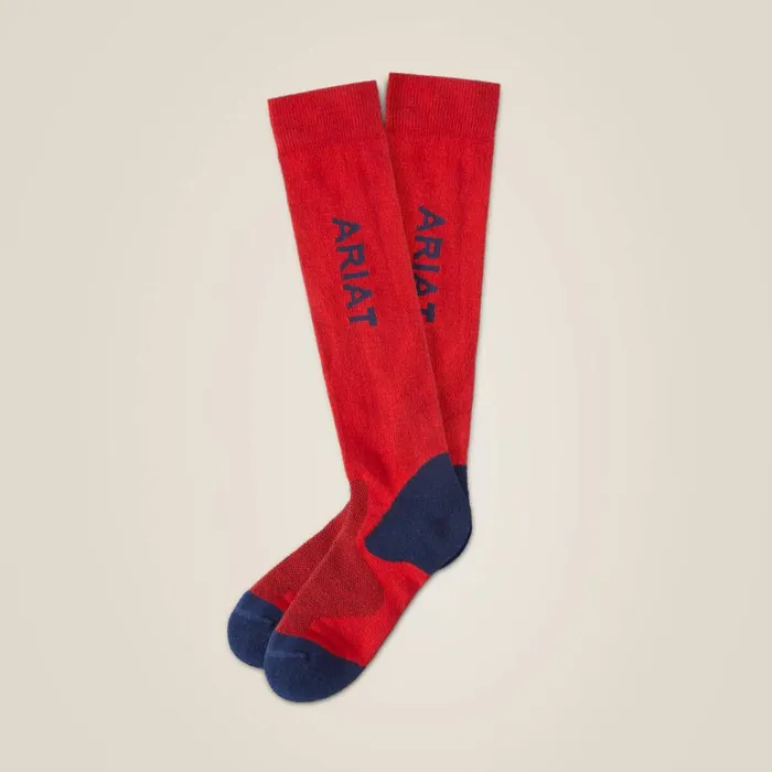 MenWomen AriatTEK Performance Socks Red Ariat Socks