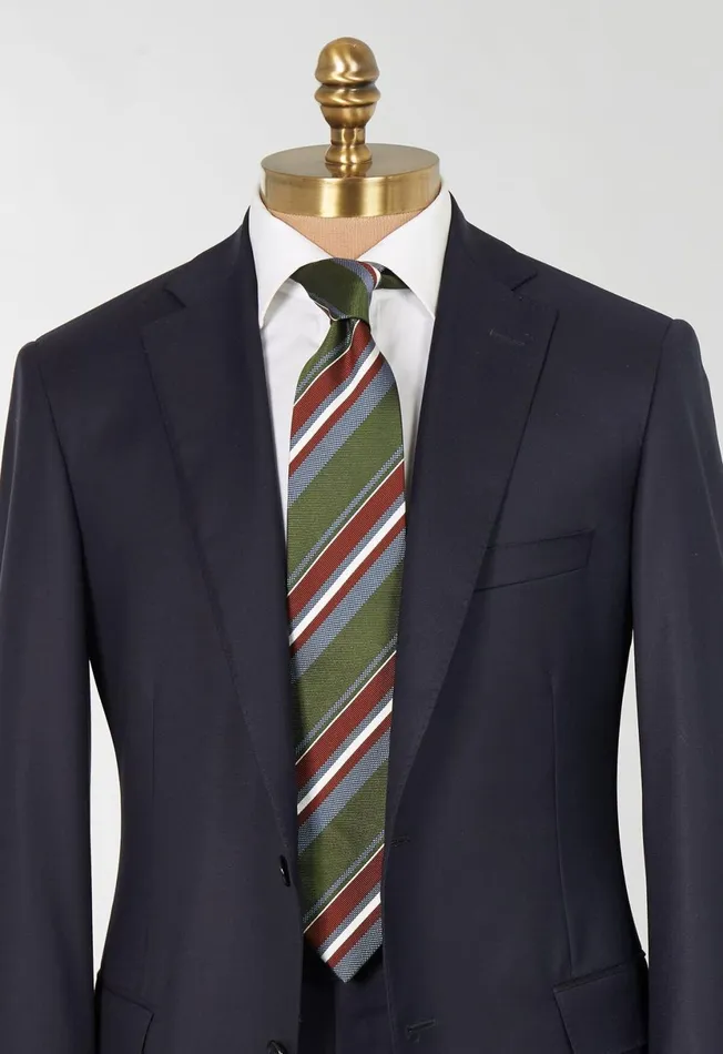 Men Woven Silk Jacquard Stripe Tie Blue Paul Stuart Ties and Pocket Squares Men Woven Silk Jacquard Stripe Tie Blue Paul Stuart Ties and Pocket Squares