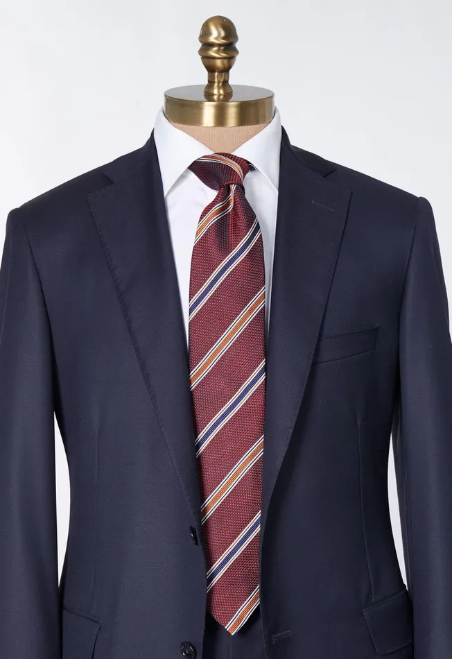 Men Woven Silk Textured Stripe Tie Cream Paul Stuart Ties and Pocket Squares Men Woven Silk Textured Stripe Tie Cream Paul Stuart Ties and Pocket Squares