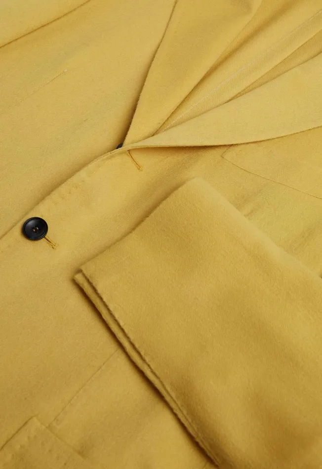 Men Yellow Cashmere Soft Jacket Yellow Paul Stuart Sport Jacket and Blazers Men Yellow Cashmere Soft Jacket Yellow Paul Stuart Sport Jacket and Blazers