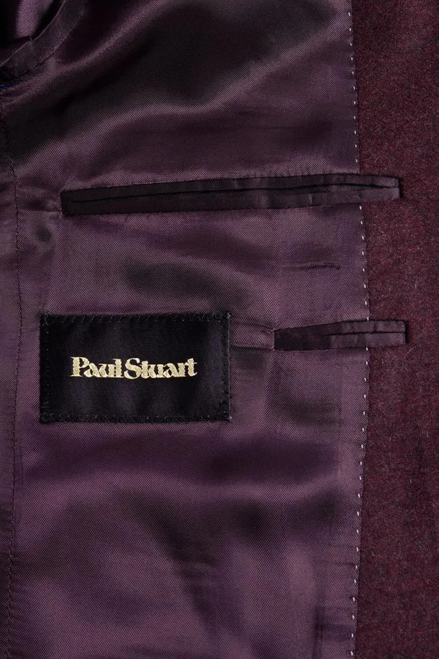 Mens Paul Stuart Blazers and Jackets Cashmere Knit Blazer Burgundy Mens Paul Stuart Blazers and Jackets Cashmere Knit Blazer Burgundy
