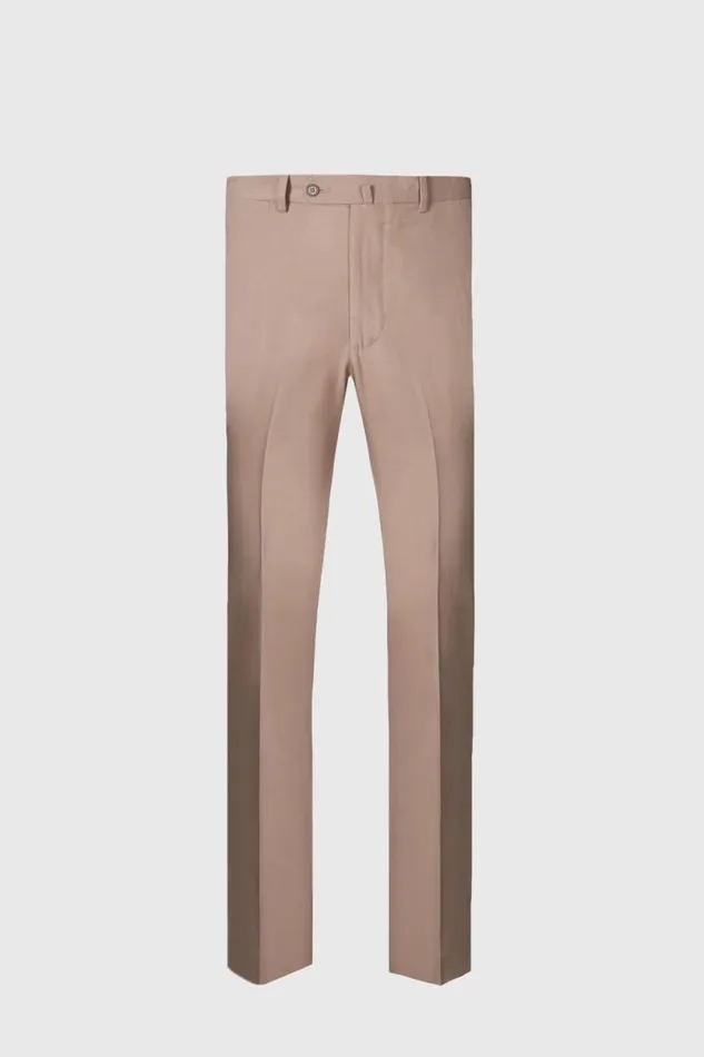 Mens Paul Stuart Dress Pants Cotton Dress Trouser Mocha