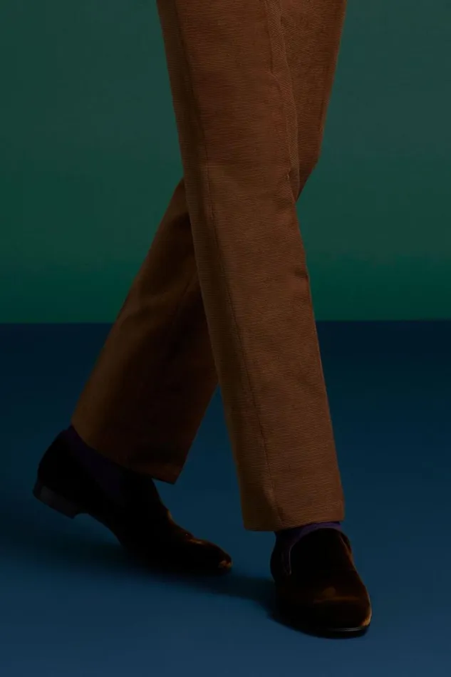 Mens Paul Stuart Evening Harrier Velvet Formal SlipOn Brown Mens Paul Stuart Evening Harrier Velvet Formal SlipOn Brown