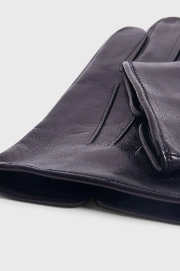 Mens Paul Stuart Gloves Classic Nappa Leather Glove With Silk Lining Black Mens Paul Stuart Gloves Classic Nappa Leather Glove With Silk Lining Black