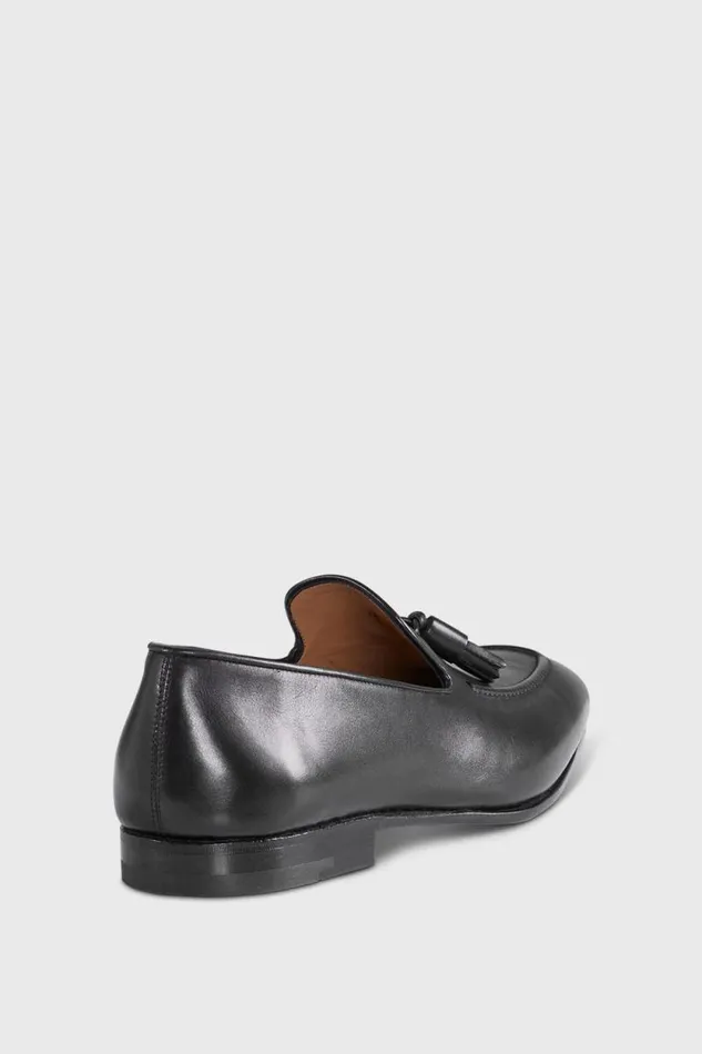 Mens Paul Stuart Loafers Charleston Tassel Slip On Black Mens Paul Stuart Loafers Charleston Tassel Slip On Black