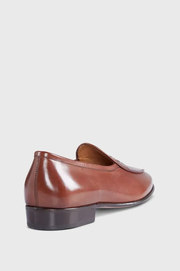 Mens Paul Stuart Loafers Francisco Leather Loafer Camel Mens Paul Stuart Loafers Francisco Leather Loafer Camel