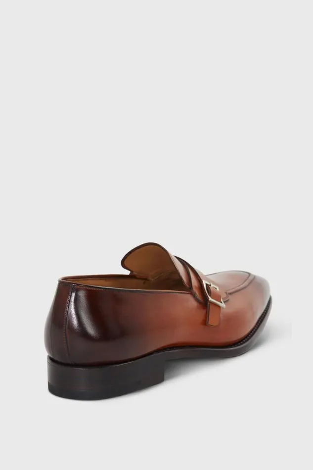 Mens Paul Stuart Loafers Gideon Single Monk Loafer Tan Mens Paul Stuart Loafers Gideon Single Monk Loafer Tan