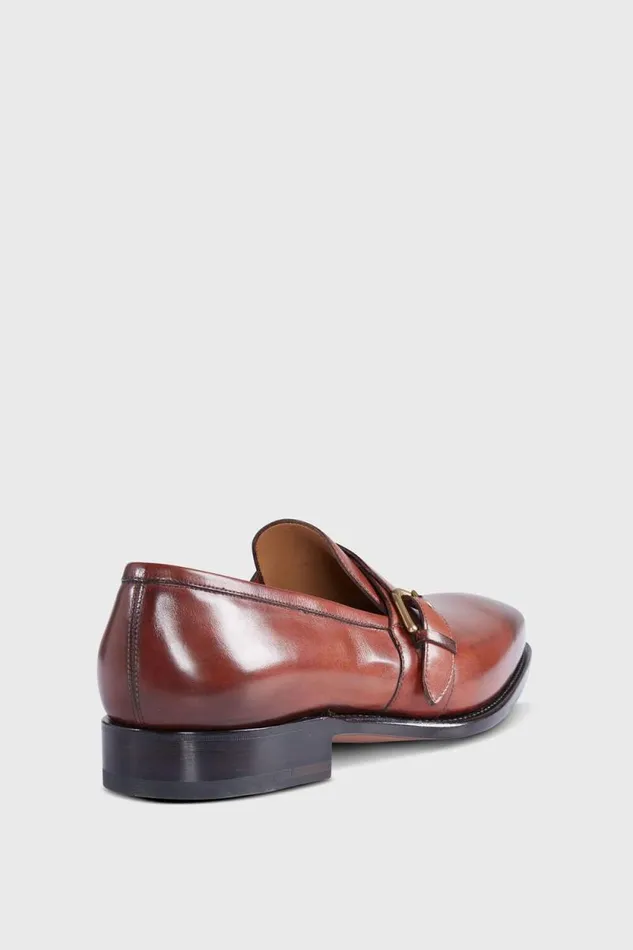 Mens Paul Stuart Loafers Scott Buckle Loafer Cognac Mens Paul Stuart Loafers Scott Buckle Loafer Cognac