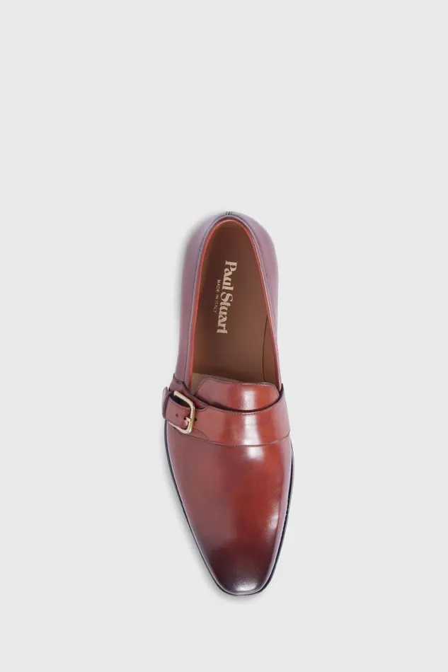 Mens Paul Stuart Loafers Scott Buckle Loafer Cognac Mens Paul Stuart Loafers Scott Buckle Loafer Cognac