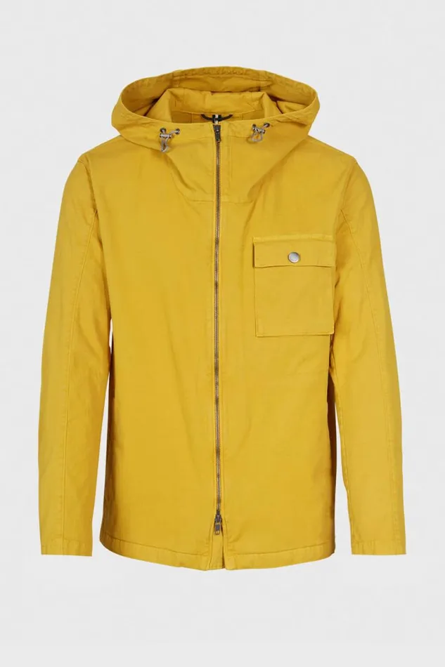 Mens Paul Stuart Outerwear Garment Dyed Jacket Yellow