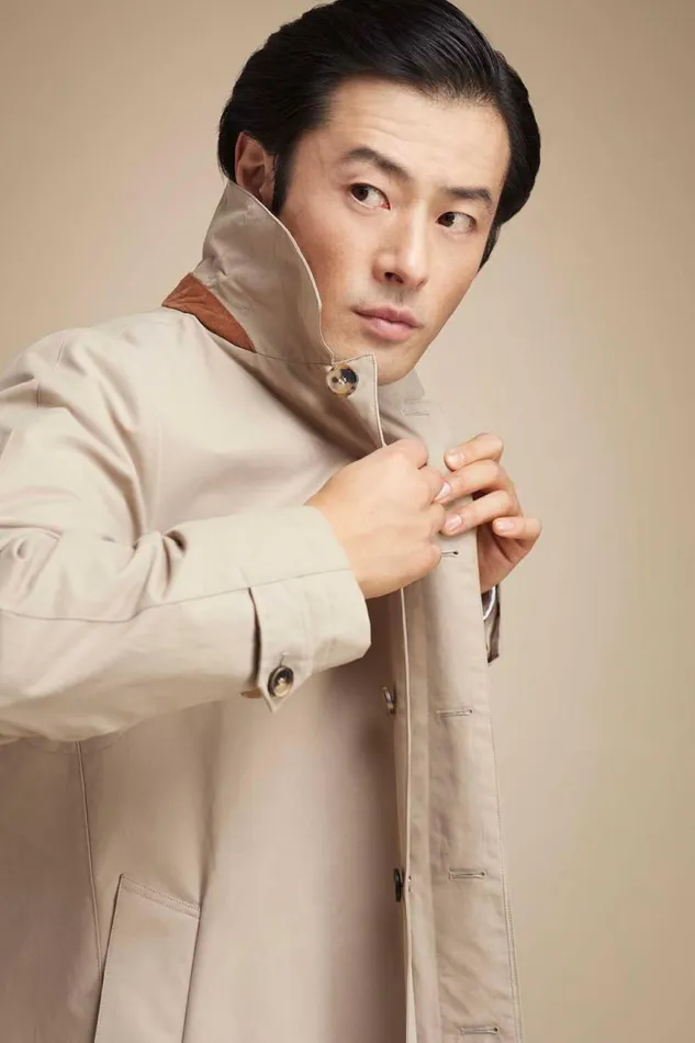 Mens Paul Stuart Outerwear Tailored Fit Raincoat Khaki Mens Paul Stuart Outerwear Tailored Fit Raincoat Khaki