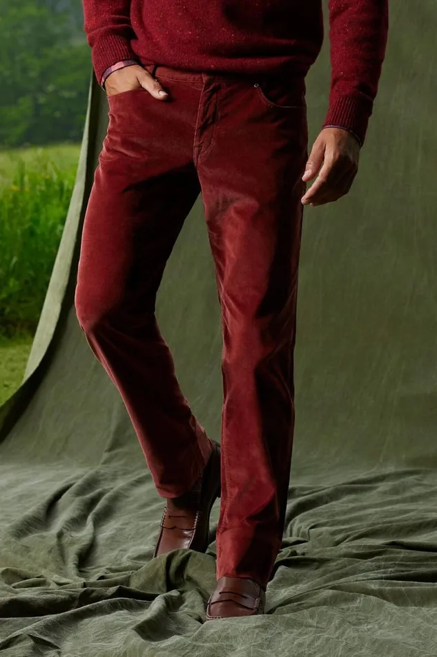 Mens Paul Stuart Pants Classic FivePocket Corduroy Trouser Rust Mens Paul Stuart Pants Classic FivePocket Corduroy Trouser Rust