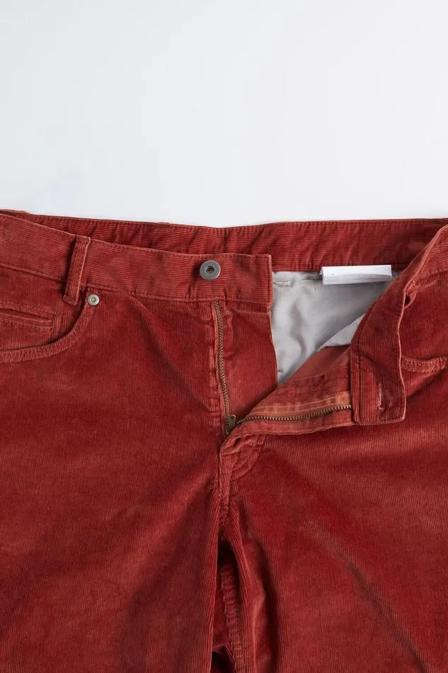 Mens Paul Stuart Pants Classic FivePocket Corduroy Trouser Rust Mens Paul Stuart Pants Classic FivePocket Corduroy Trouser Rust