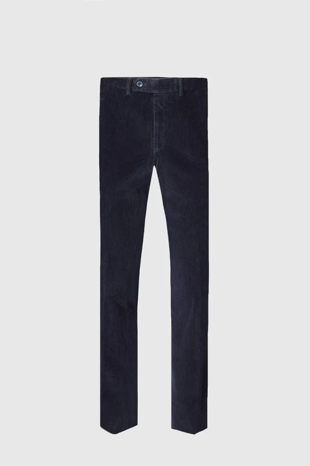 Mens Paul Stuart Pants Cotton Corduroy Newton Pant Navy
