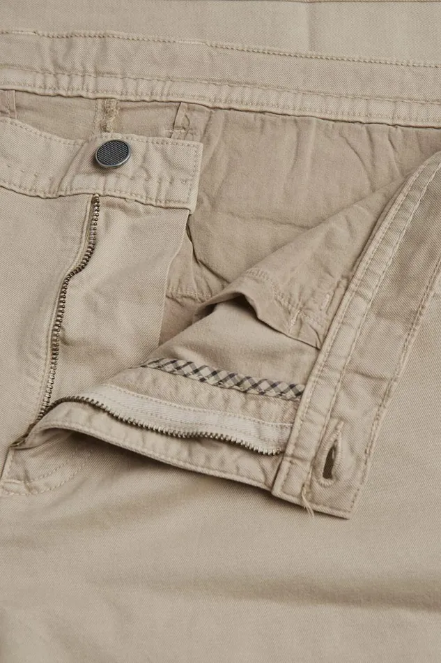 Mens Paul Stuart Pants Five Pocket Pima Cotton Pant Khaki