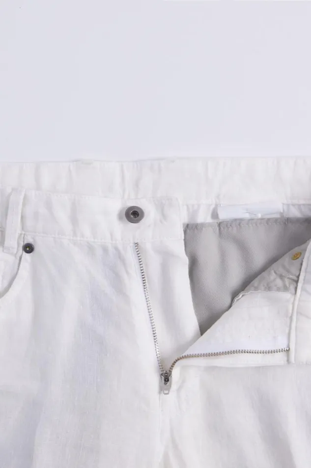 Mens Paul Stuart Pants Linen Five Pocket Pant White Mens Paul Stuart Pants Linen Five Pocket Pant White