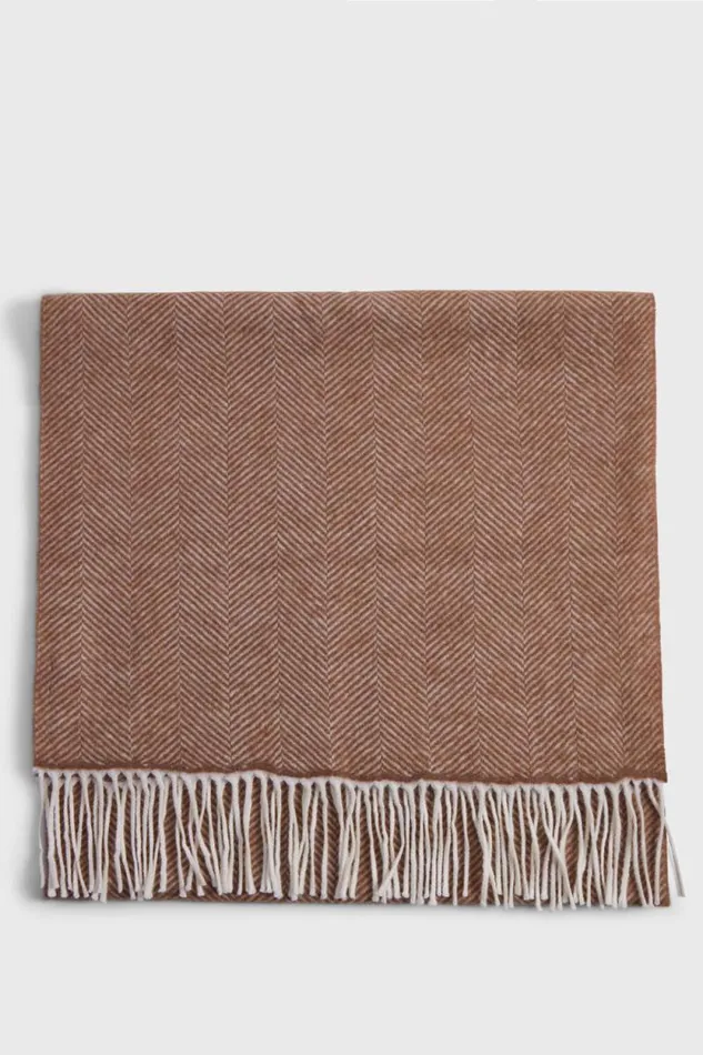Mens Paul Stuart Scarves Wool Chevron Scarf Camel Mens Paul Stuart Scarves Wool Chevron Scarf Camel