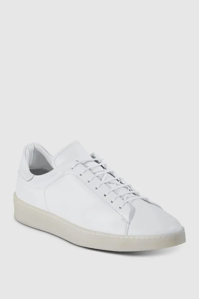 Mens Paul Stuart Sneakers Boston Leather Derby White Mens Paul Stuart Sneakers Boston Leather Derby White