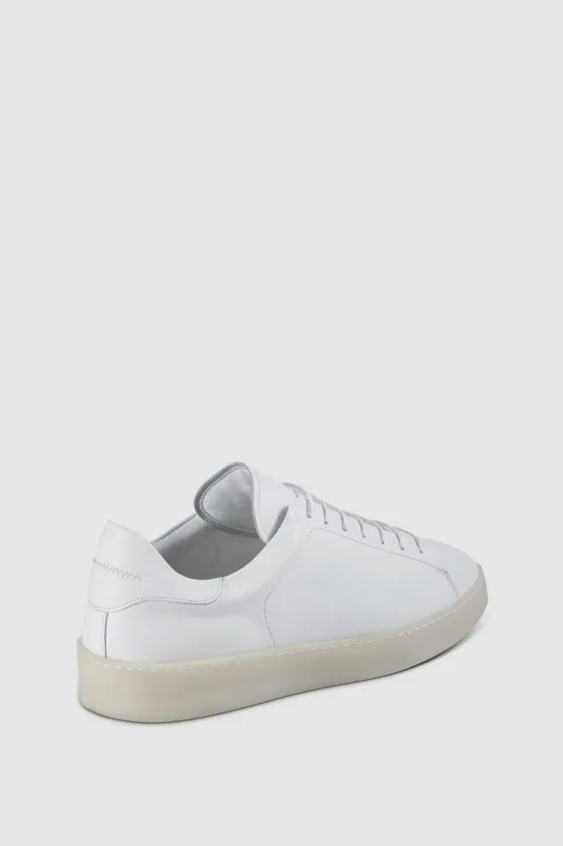 Mens Paul Stuart Sneakers Boston Leather Derby White Mens Paul Stuart Sneakers Boston Leather Derby White