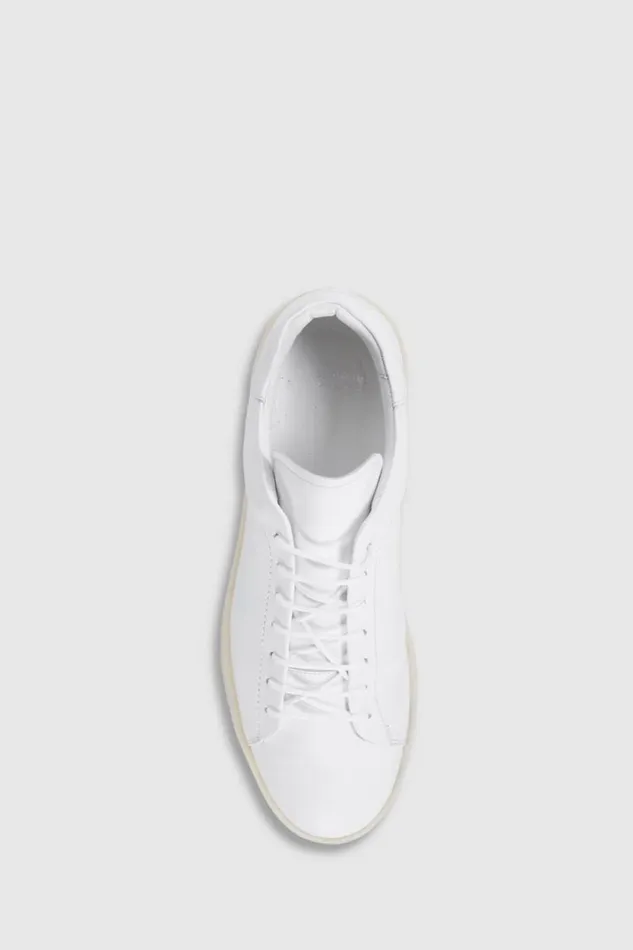 Mens Paul Stuart Sneakers Boston Leather Derby White Mens Paul Stuart Sneakers Boston Leather Derby White
