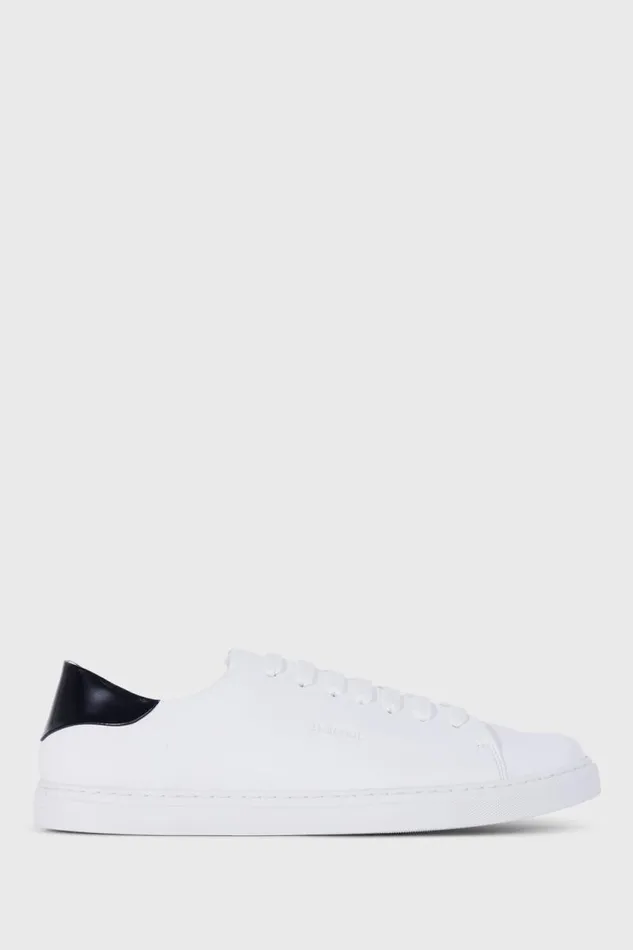 Mens Paul Stuart Sneakers Homer Leather Sneaker White