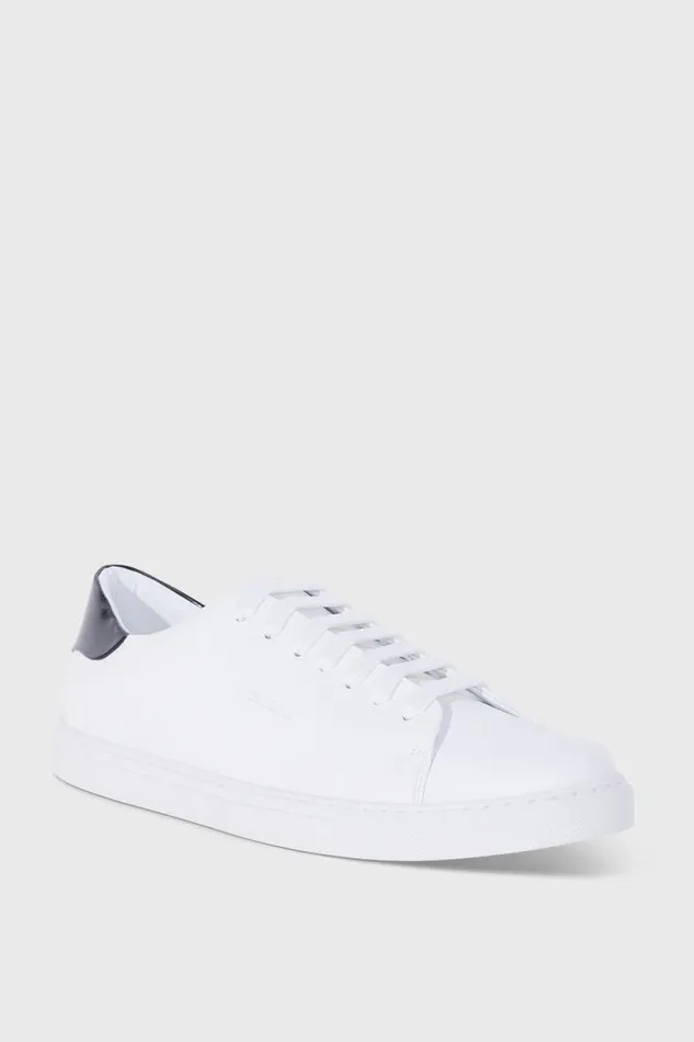 Mens Paul Stuart Sneakers Homer Leather Sneaker White Mens Paul Stuart Sneakers Homer Leather Sneaker White