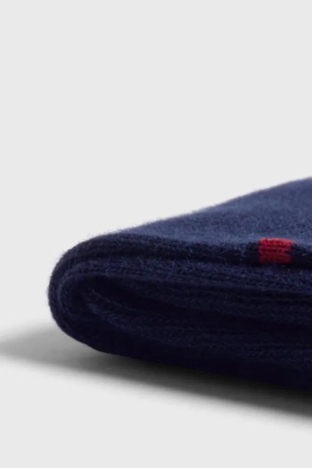 Mens Paul Stuart Socks Cotton Dotted Sock Navyred Mens Paul Stuart Socks Cotton Dotted Sock Navyred